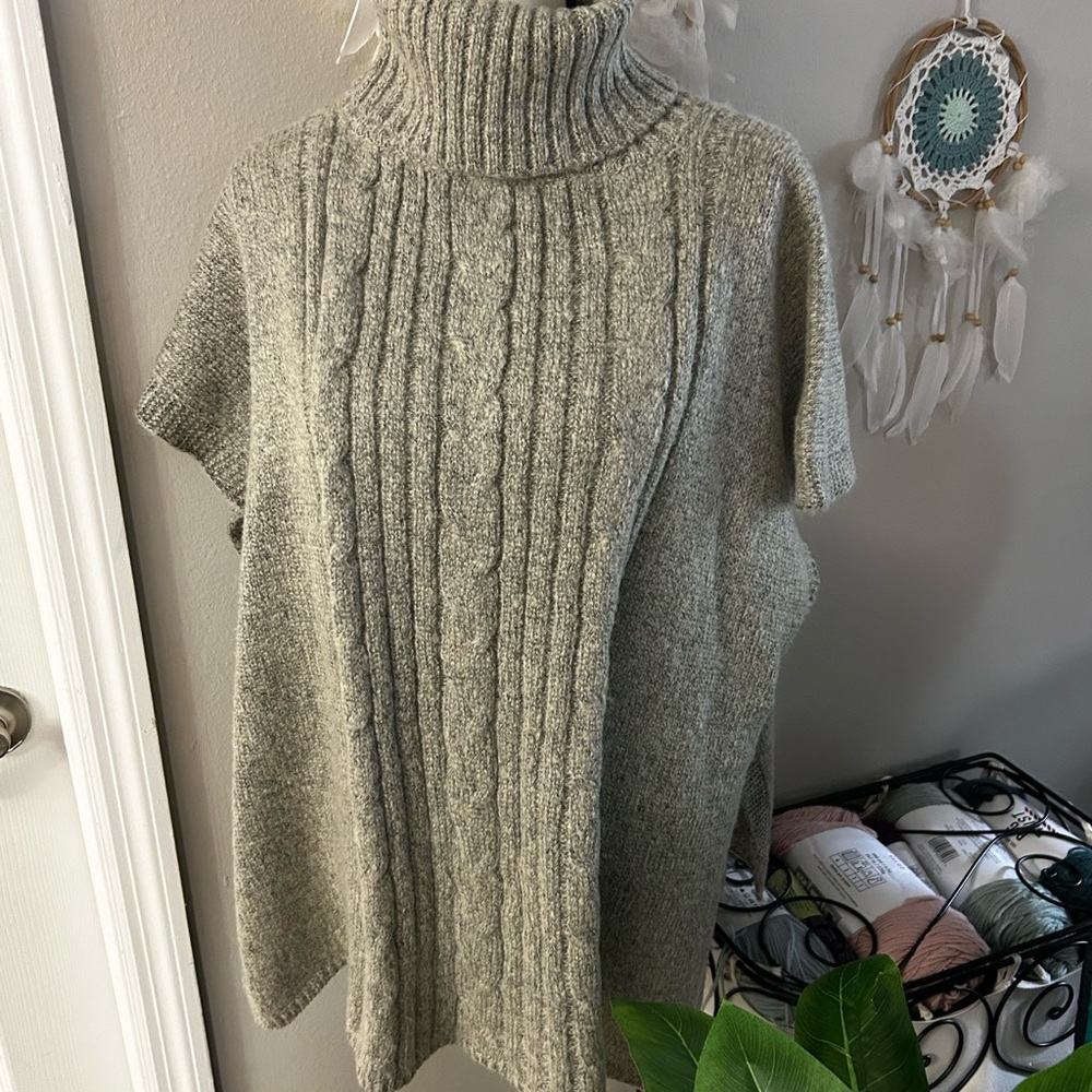 Apt. 9 Heather Gray Cowl Neck Sweater